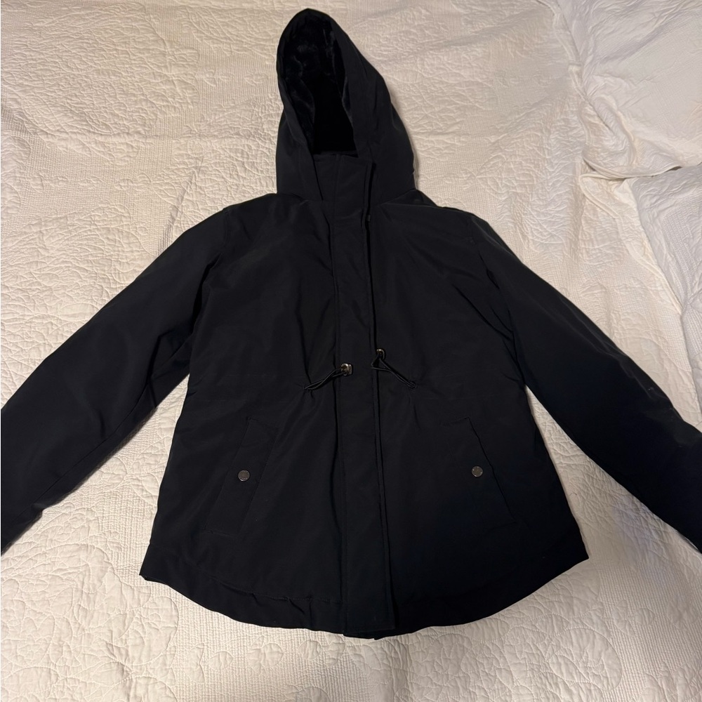 Women's Black Hooded Jacket